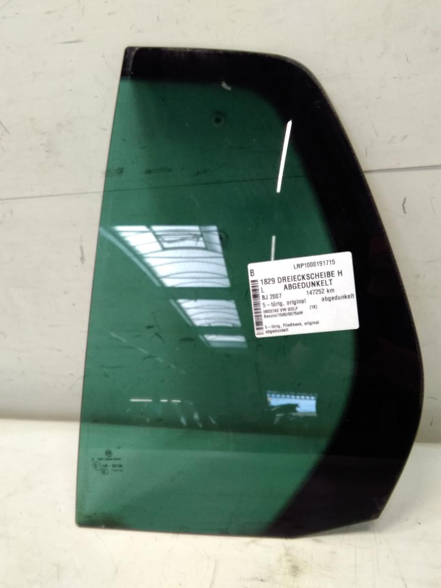 VW Golf 5 1K Dreieckscheibe hinten links original abgedunkelt Fließheck BJ2007
