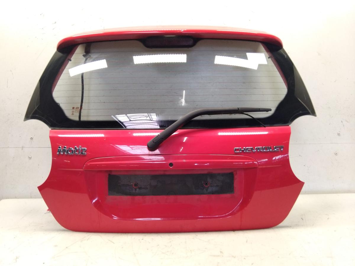 Chevrolet Matiz KLAK Heckklappe rot uni 71U Super Red mit Heckscheibe BJ2009