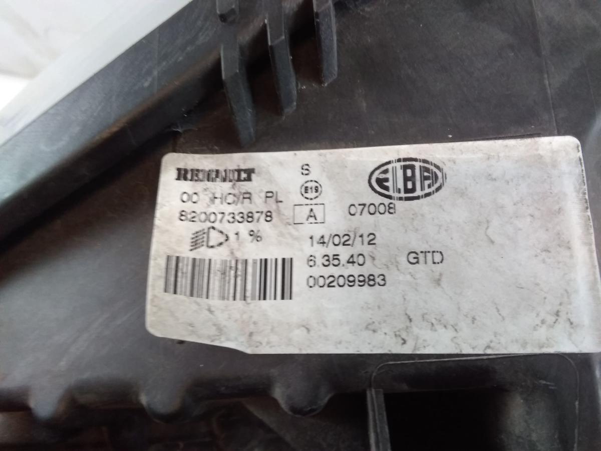 Dacia Sandero 1 orig.Scheinwerfer links Elba f&uuml;r Bowdenzug LWR BJ2008 8200733878