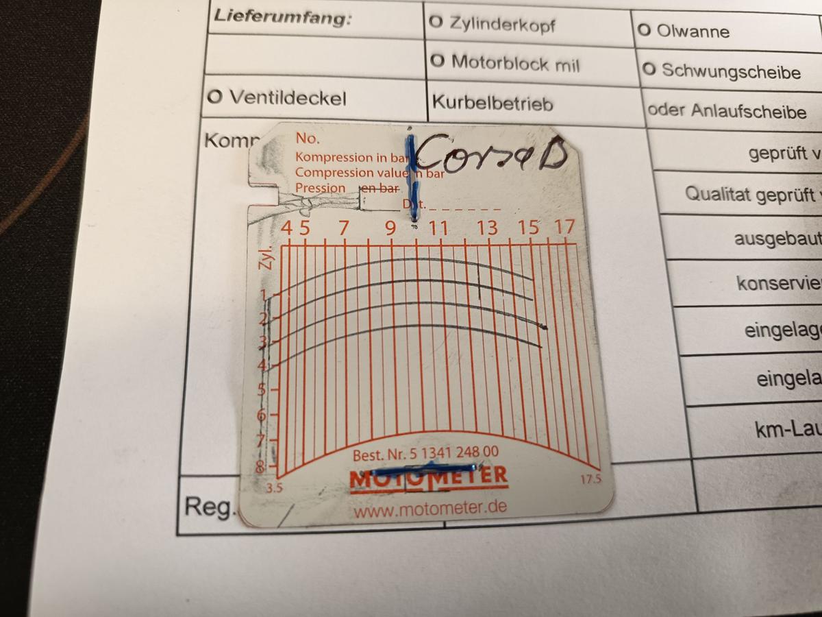 Opel Corsa D original Motor 1.2l 51kW Benzin A12XEL 133Tkm Bj 2010