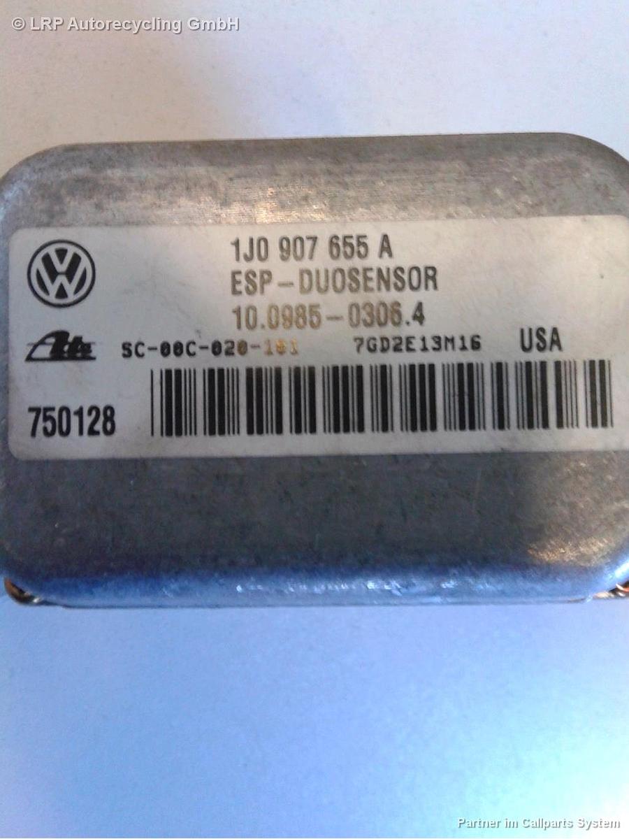 VW Bora Bj.2002 Duosensor ESP / Drehratensensor 1J0907655A 1J1907637D 1003910861006