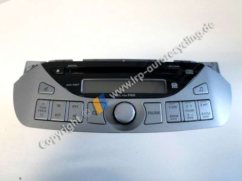 Nissan Pixo original Autoradio mit CD MP3 39101M68K00 NSCR04 BJ2009