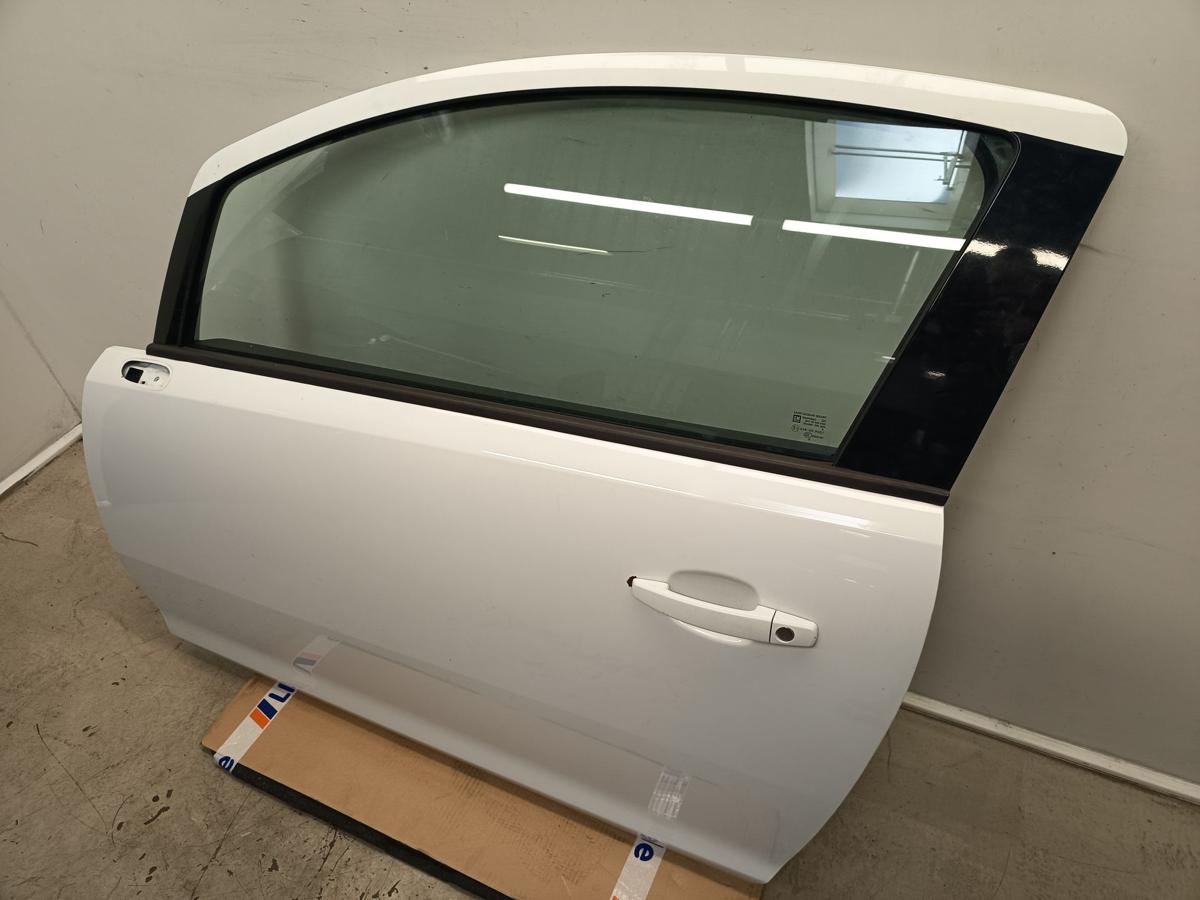 Opel Corsa D original T&uuml;r links 3 T&uuml;rer wei&szlig; Baujahr 2009