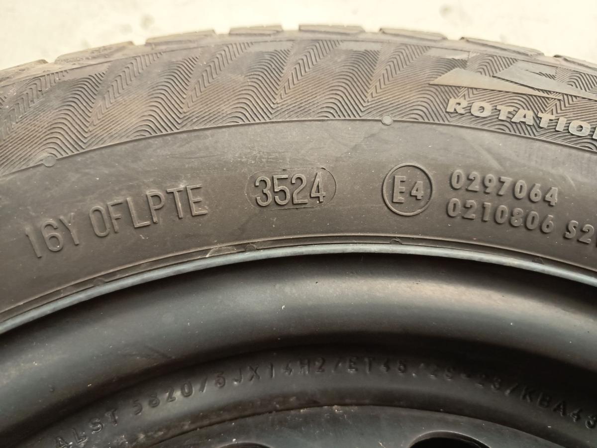 Nissan Micra K12 original Stahlfelgen mit Winterreifen 14 Zoll