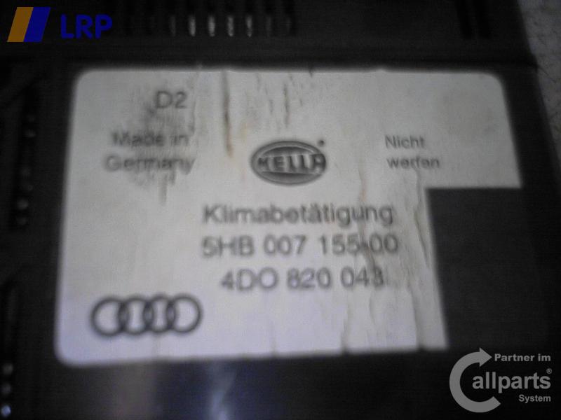 Audi A8 4D original Heizungsregulierung Klimaautomatik 4D0820043 BJ1994