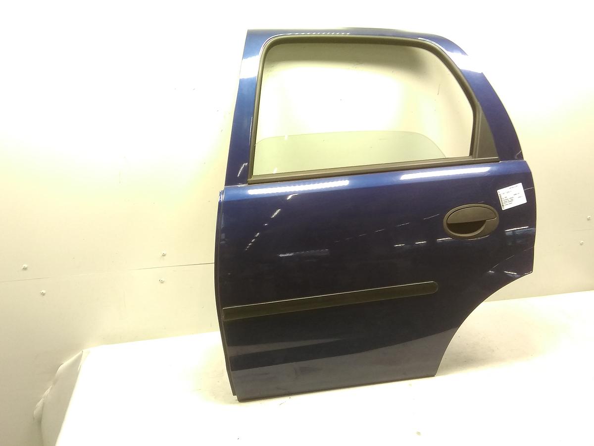 Opel Corsa C Tür hinten links Ultrablau metallic BJ2002