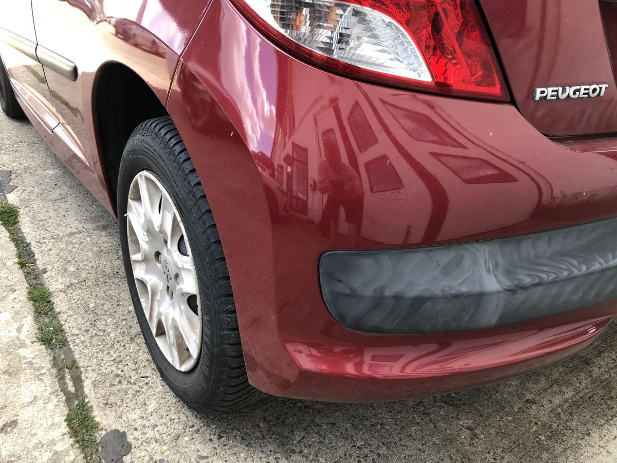 Peugeot 207 WA WC Sto&szlig;f&auml;nger hinten Hecksch&uuml;rze 3trg KJC Rouge Erythree Nacre