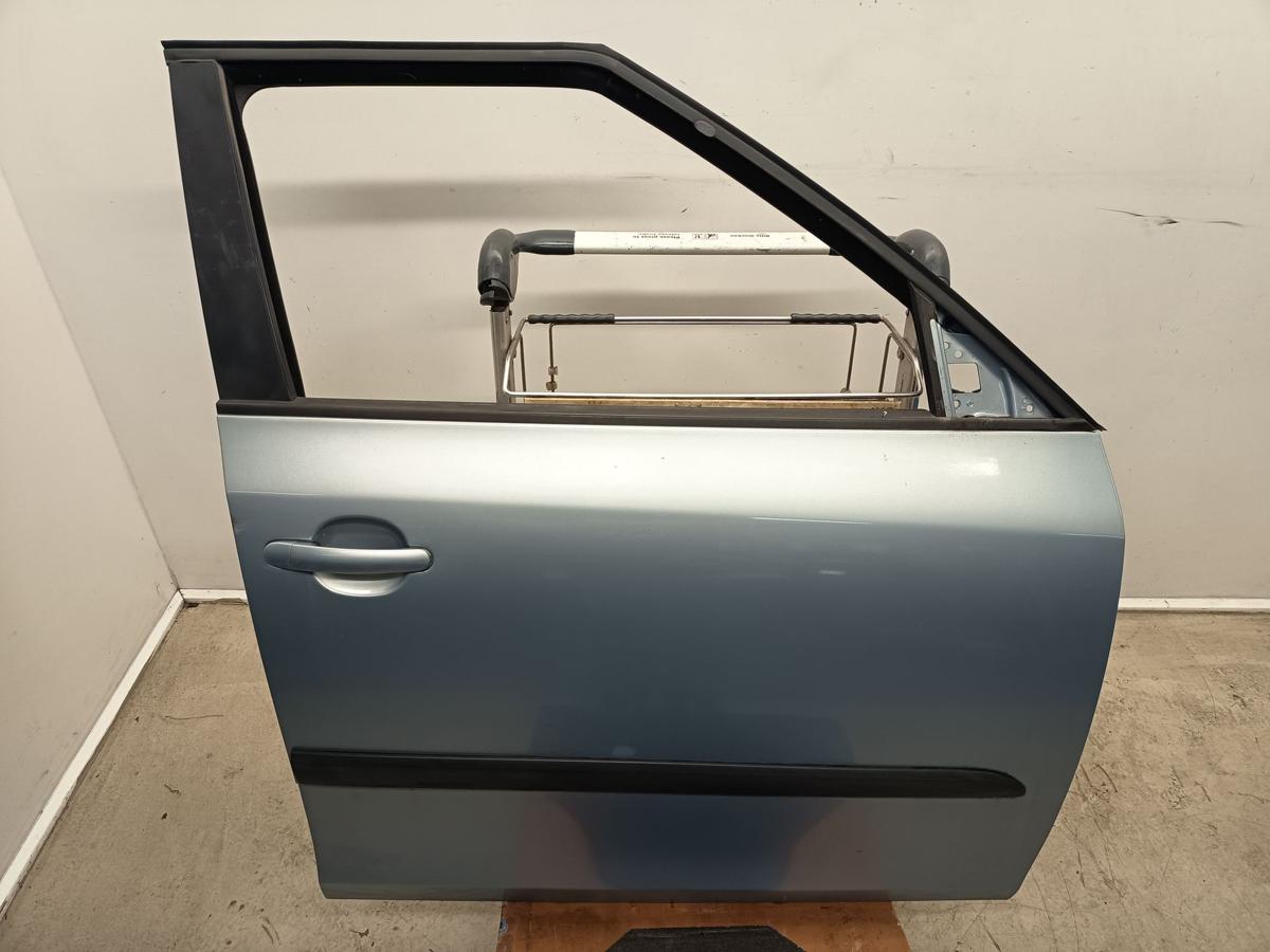 Skoda Fabia 5J orig T&uuml;r vorn rechts Beifahrert&uuml;r LF8K Blau Bj 2010