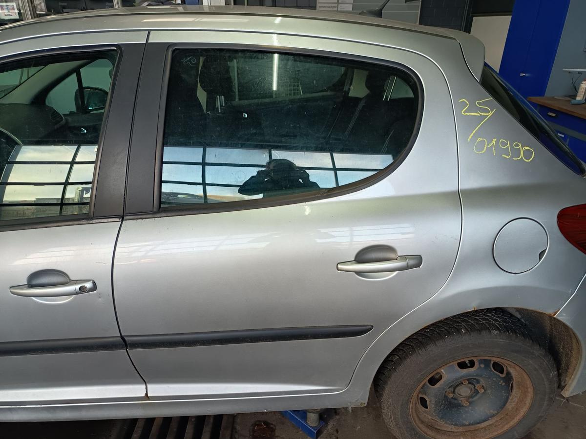 Peugeot 207 WC Bj 2008 original T&uuml;r hinten links EZR Aluminium Grau Metallic