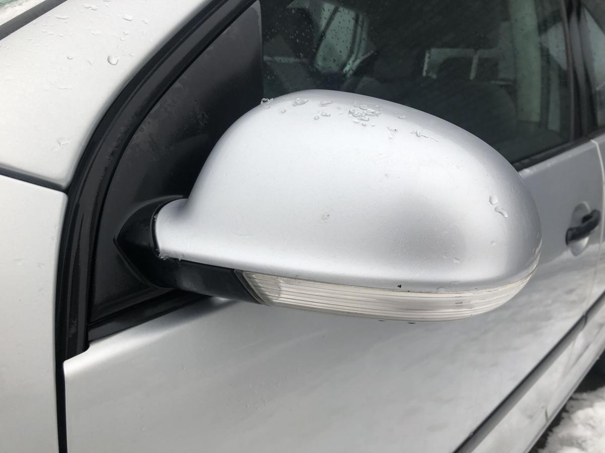 VW Golf 5 V 1K Au&szlig;enspiegel links elektrisch R&uuml;ckspiegel LA7W silber Spiegel