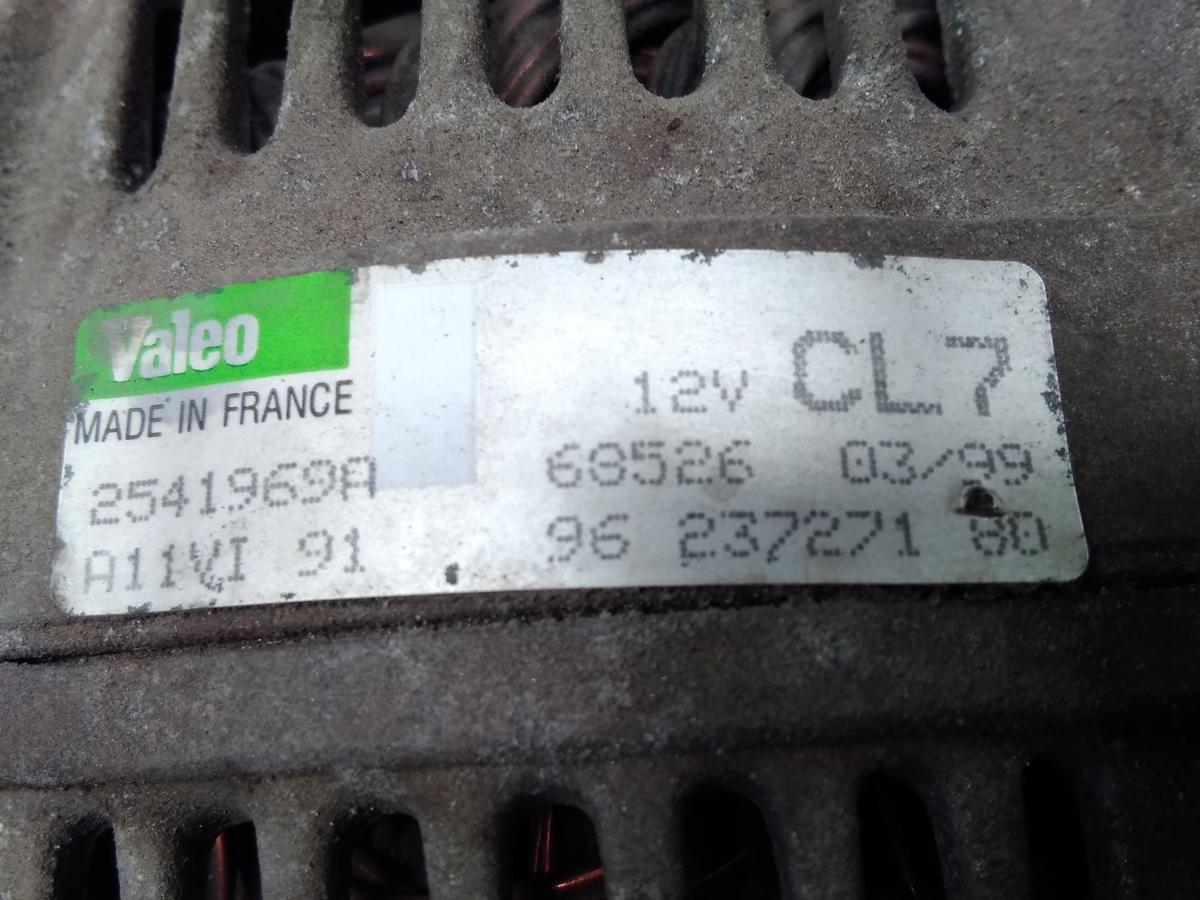 Peugeot 206 orig. Lichtmaschine Generator VALEO 1.4 55kw KFX BJ1999 9623727180