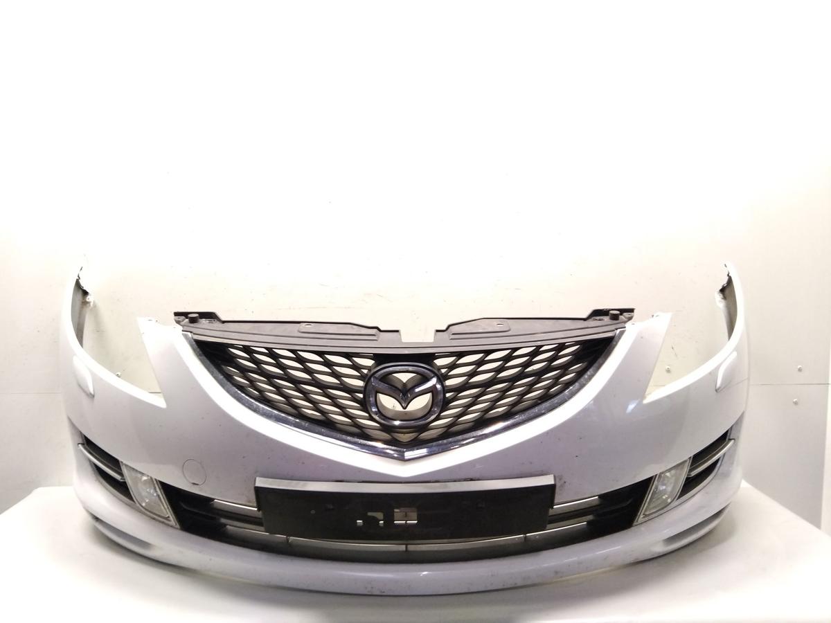 Mazda 6 GH original Sto&szlig;f&auml;nger Sto&szlig;stange vorn weissmetallic mit SRA Bj.2009