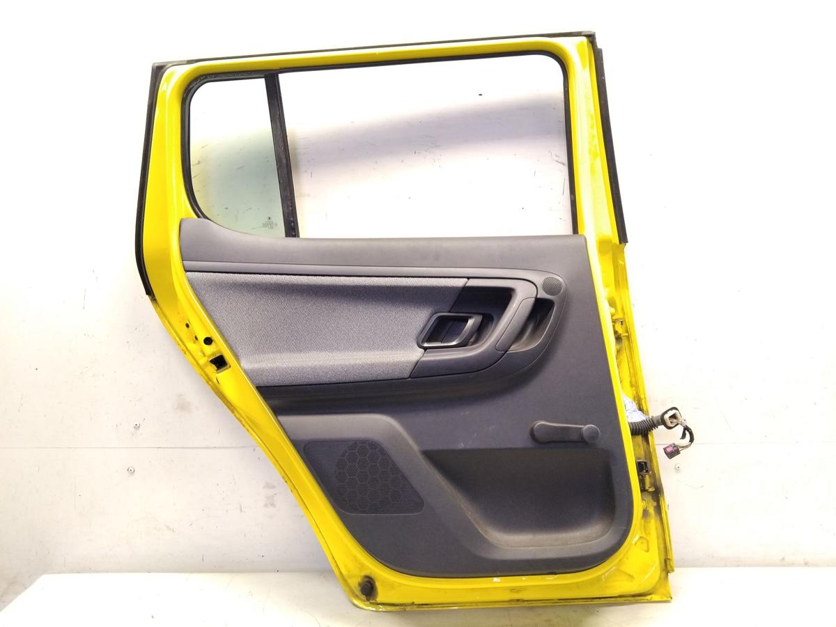 Skoda Fabia 2 5J Tür hinten links gelb LF1F sprint yellow Limo 5-türig BJ2011