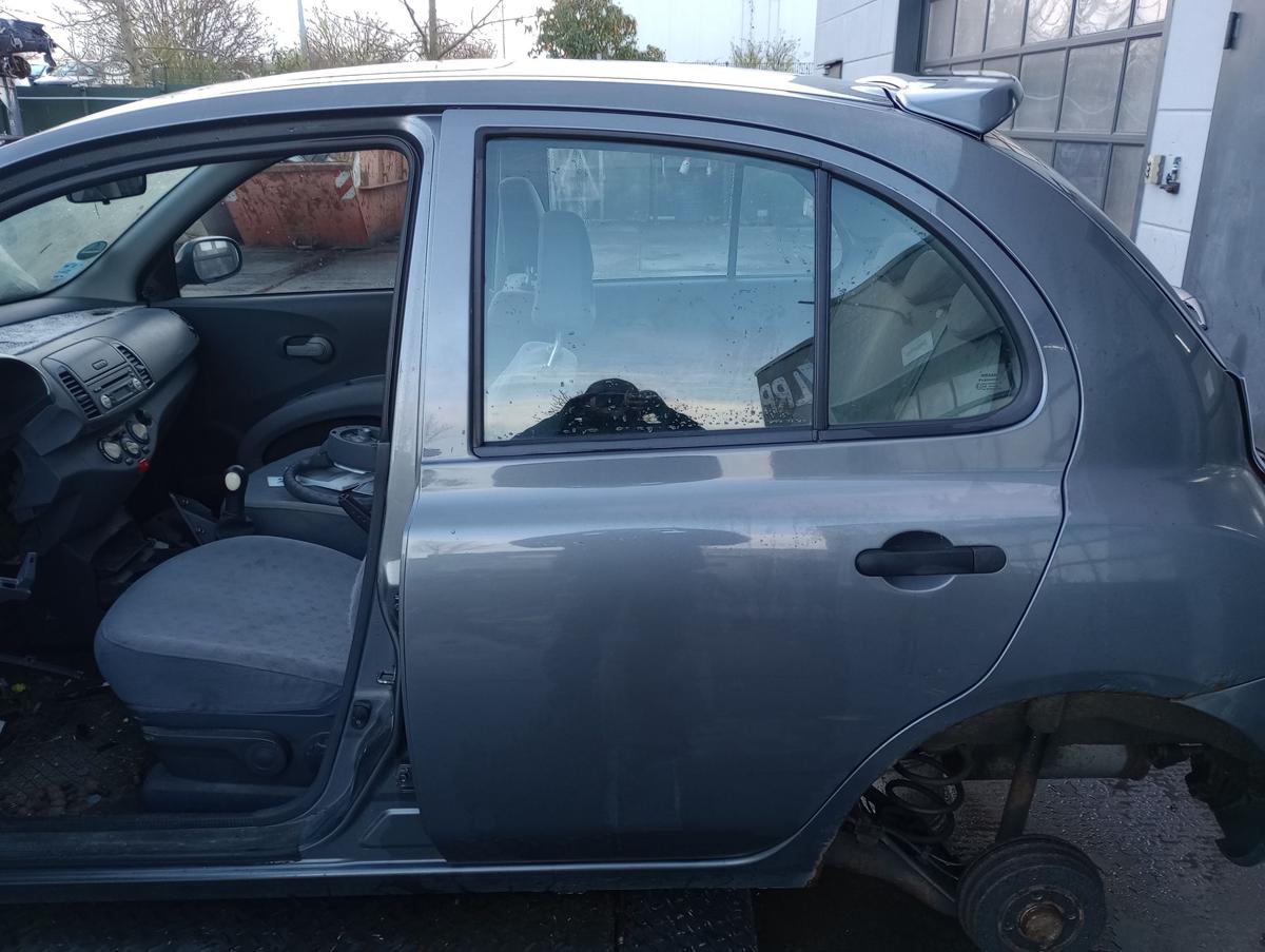 Nissan Micra III K12 original Tür hinten links Fond KY5 Vesuvgrau Bj 03