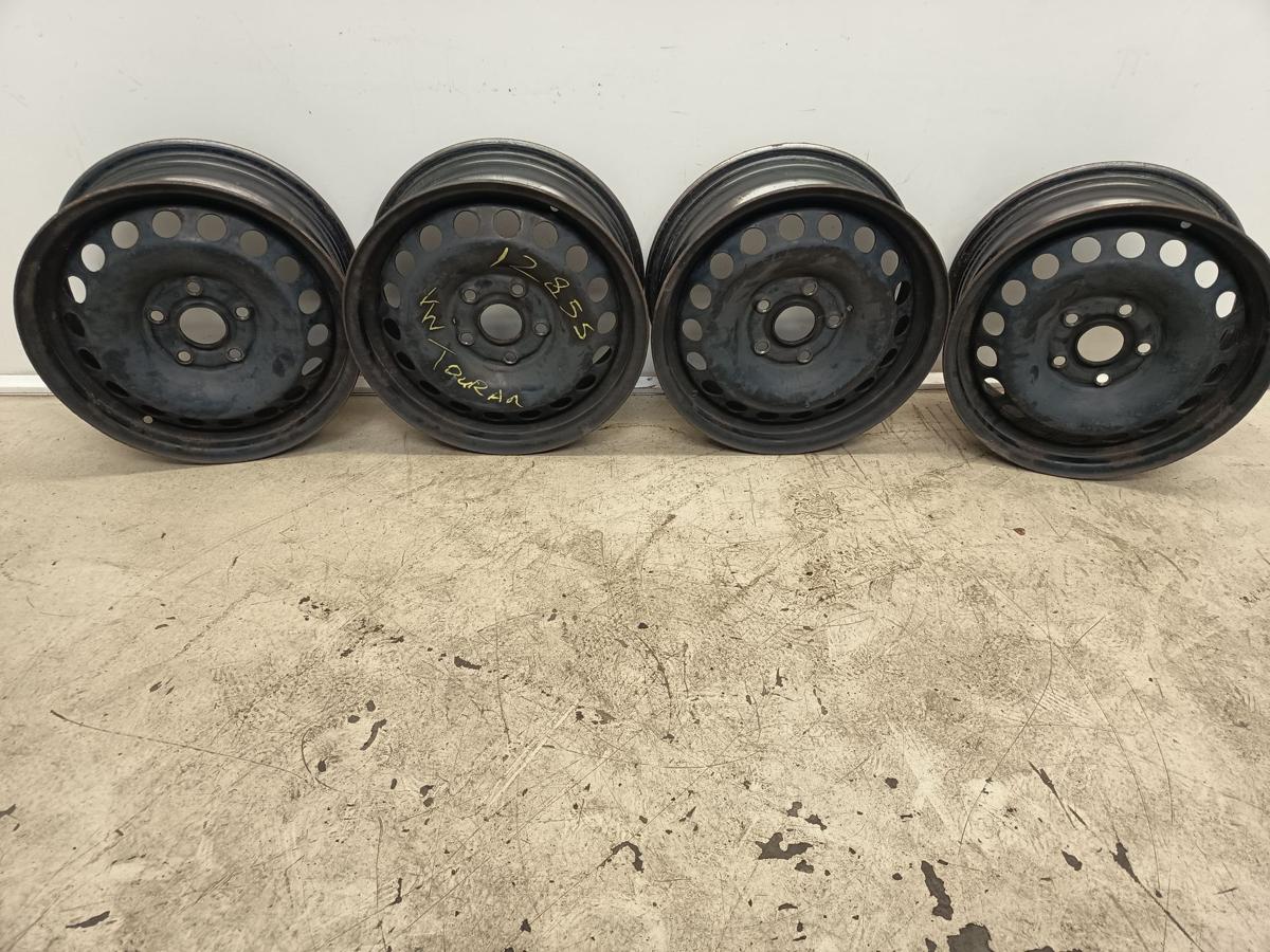VW Satz Stahlfelgen Golf 5 Touran Caddy 6x15 5x112 ET47 1K0601027T
