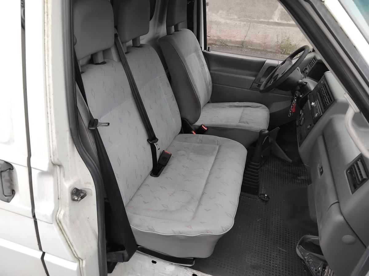 VW T4 Doppelsitz vorn rechts Beifahrersitz Stoff grau mit bunten Muster BJ1998