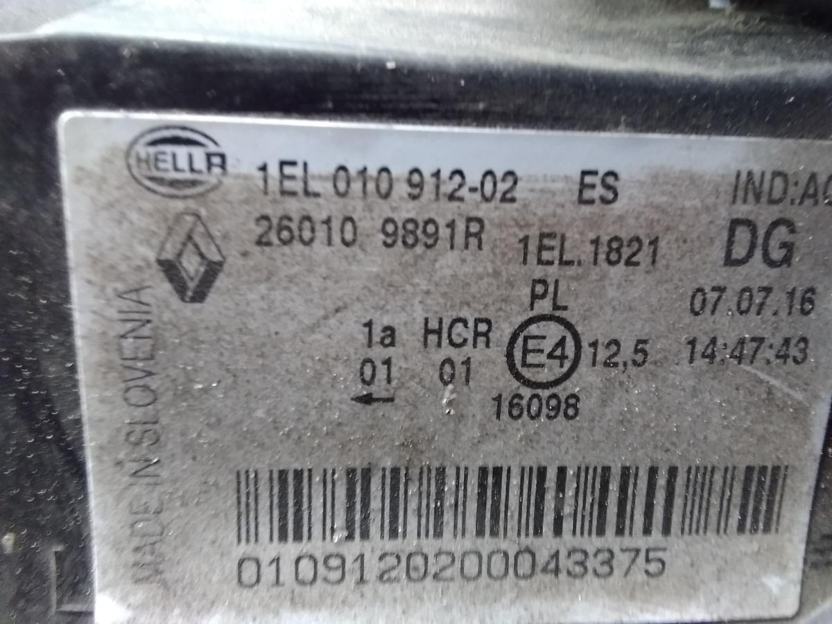 Renault Zoe orig Scheinwerfer rechts Hella Halogen mit LWR 260109891R BJ2016