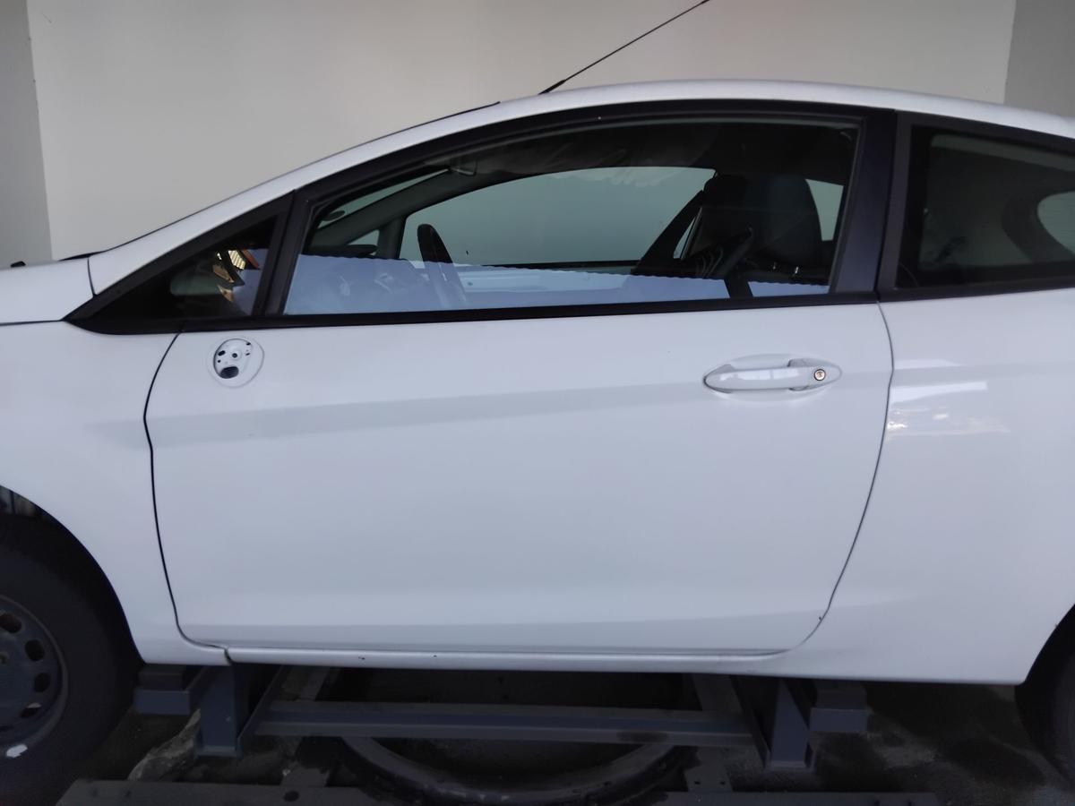 Ford Fiesta JA8 Tür vorn links Fahrertür 3-Türer frostweiß BJ2009