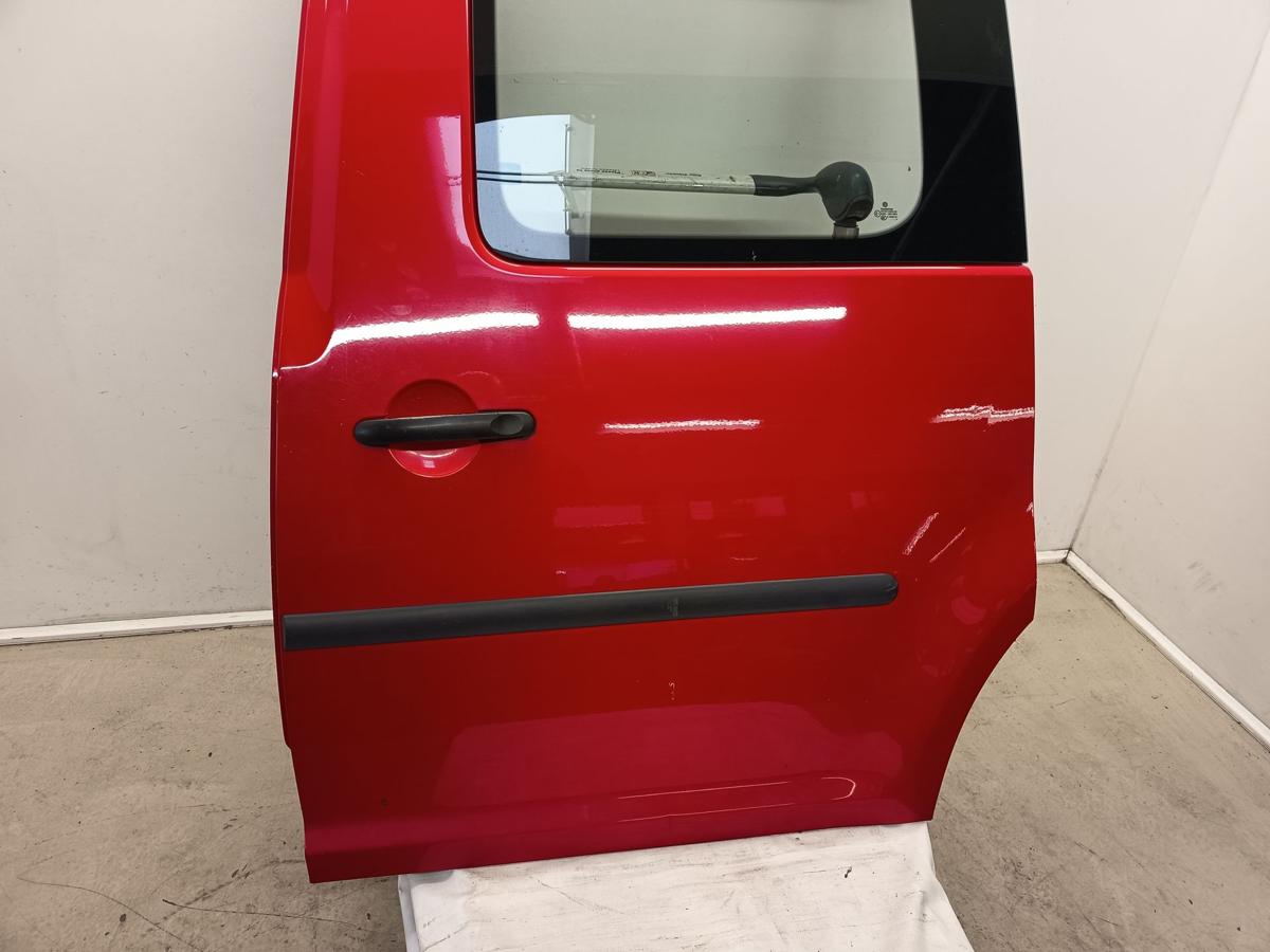 VW Caddy 3 III 2K Life orig Tür hinten links Schiebetür LY3D Rot Bj 2009