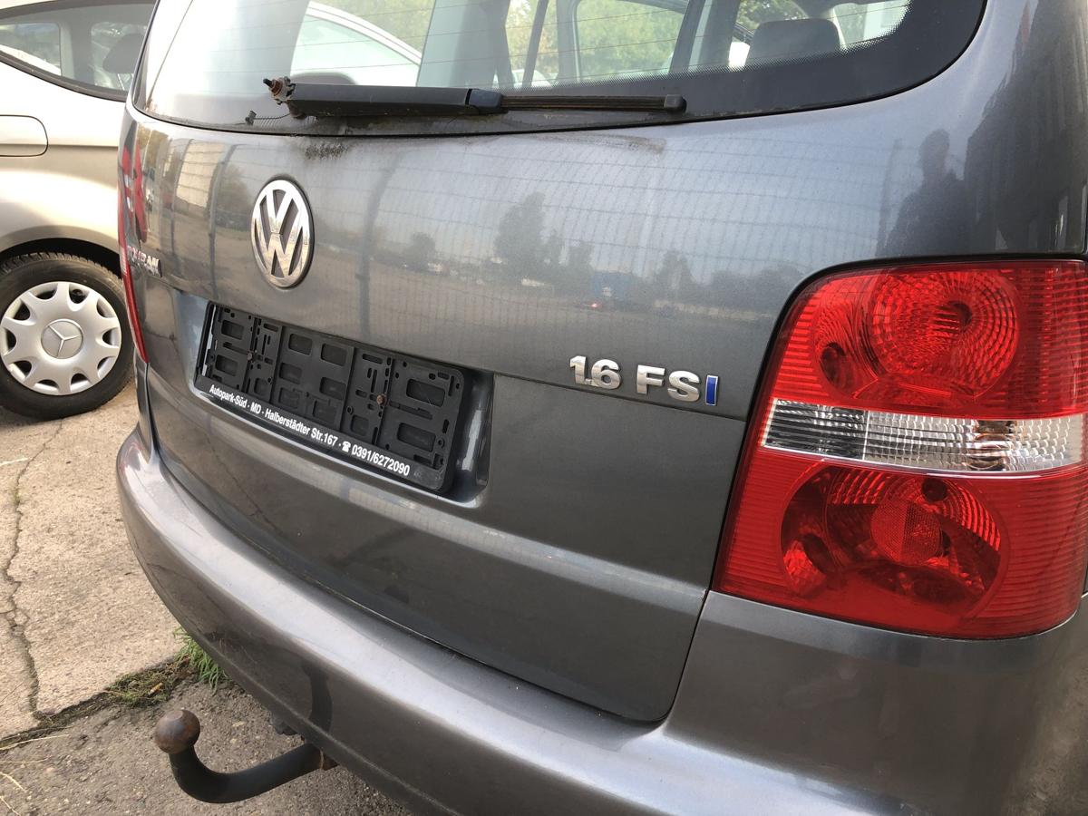 VW Touran 1T 1T1 Heckklappe Kofferraumklappe Heckdeckel Heckscheibe LD7X grau