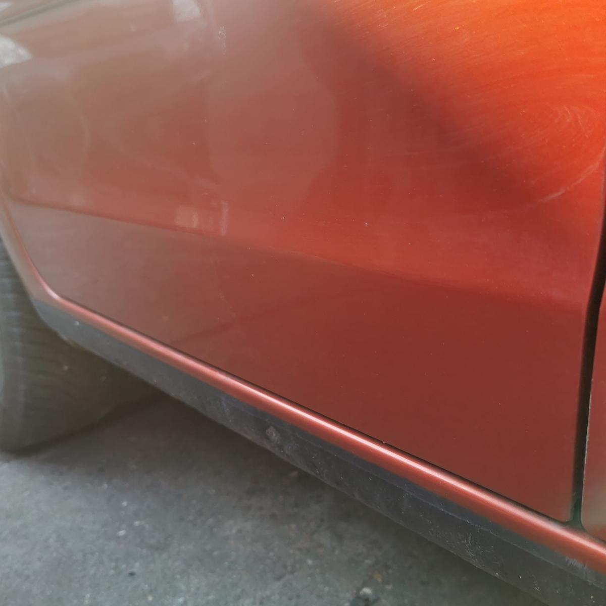 VW Polo 9N3 Tür Autotür Rohbautür Fondtür hinten rechts LA2W Copper Orange Met