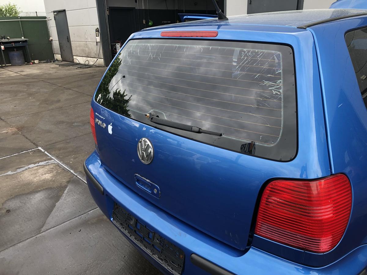 VW Polo 6N2 original Heckklappe mit Scheibe A5M Mercatoblau Bj 2001