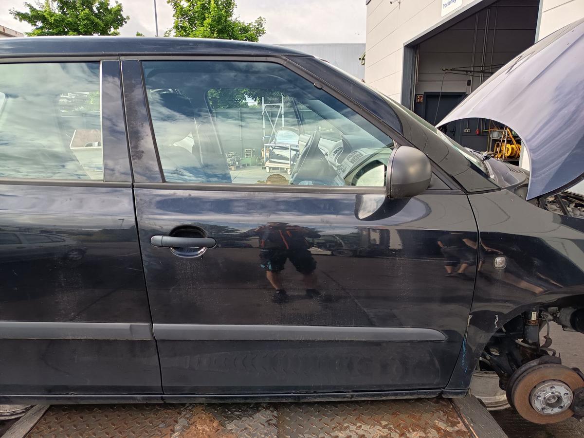 Skoda Fabia II 5J original Tür vorn rechts Beifahrer F9R Black Magic Bj 2012