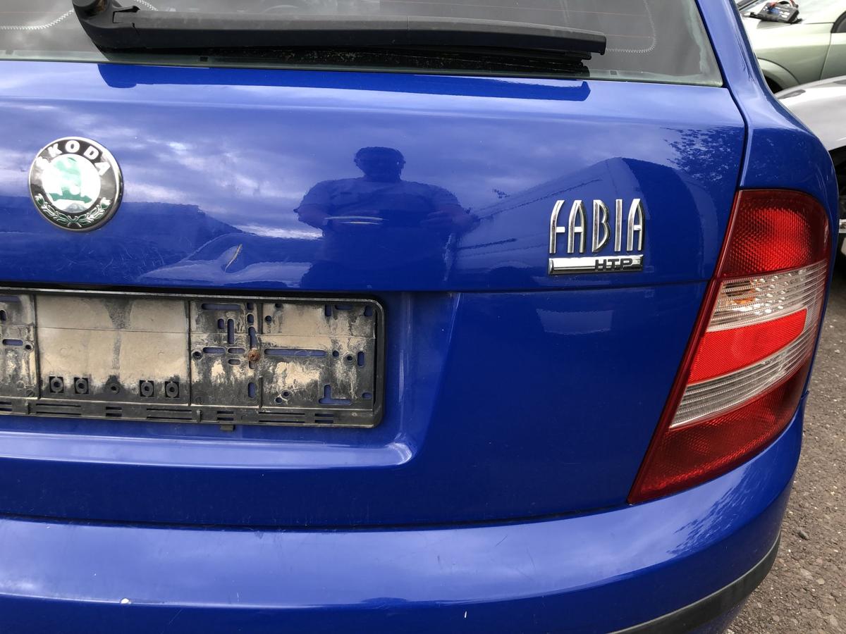 Skoda Fabia 6Y Heckklappe mit Heckscheibe 5-t&uuml;rer LF5K Dynamic Blau
