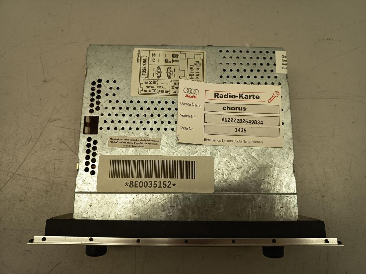 Audi A4 B6 original Radio Chorus mit Radiocode Baujahr 2002