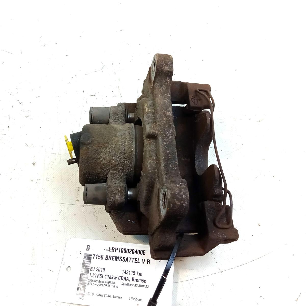 Audi A3 8P Quattro original Bremssattel Vorderachse rechts 312x25mm Bj.2010