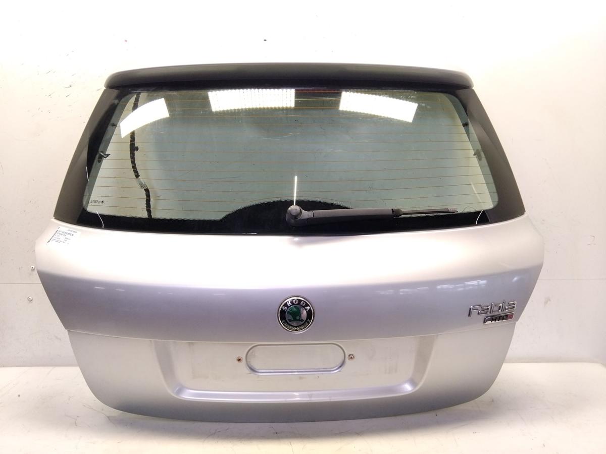 Skoda Fabia 2 5J Fließheck Heckklappe brillantsilber mit Heckscheibe Bj.2009