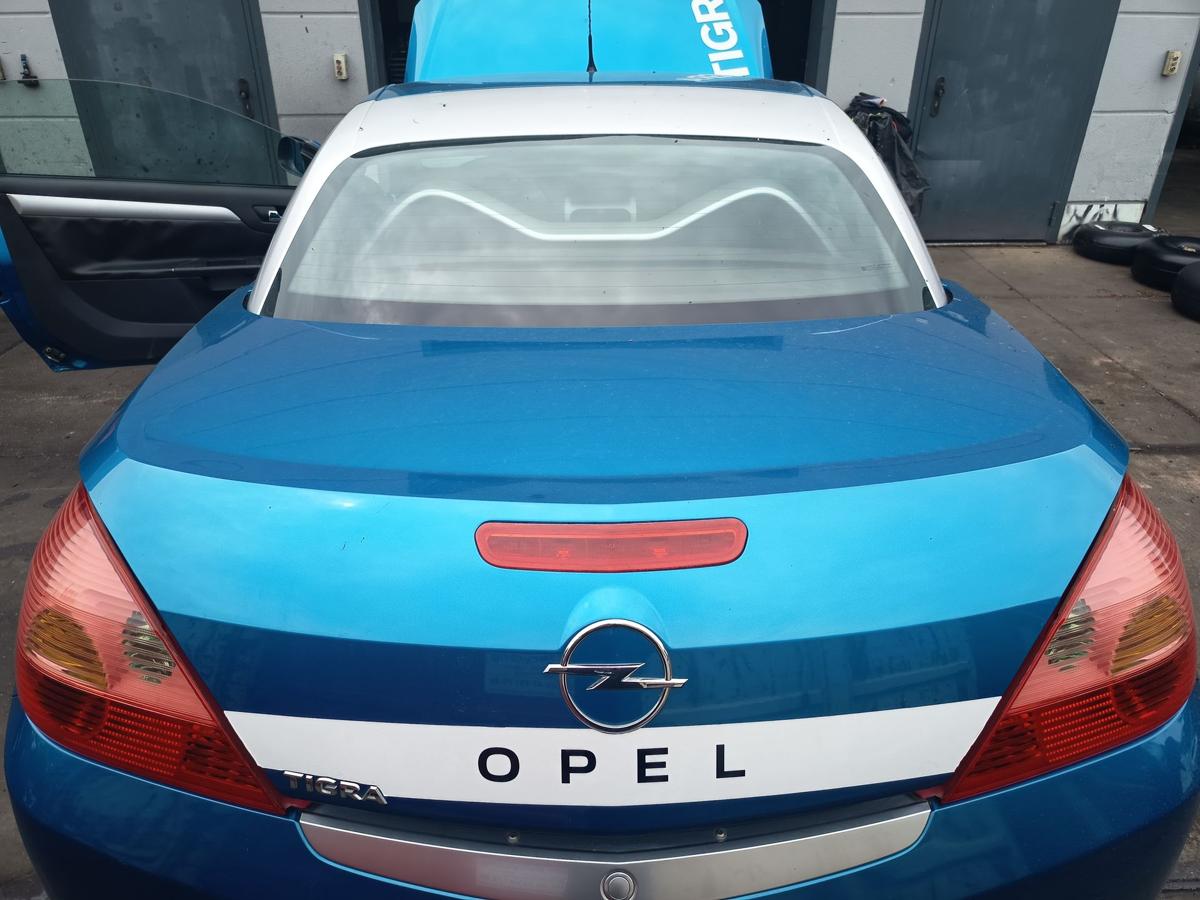 Opel Tigra Twintop original Heckklappe Deckel hinten Z21H Antiguablau Bj 2007