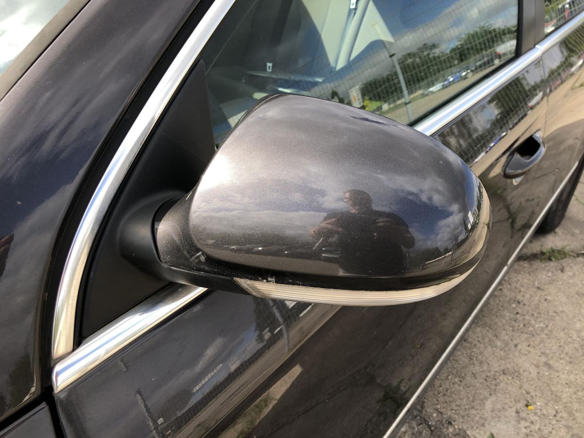 VW Passat 3C B6 Au&szlig;enspiegel links Spiegel Seitenspiegel elek LC8Z Moccabrown