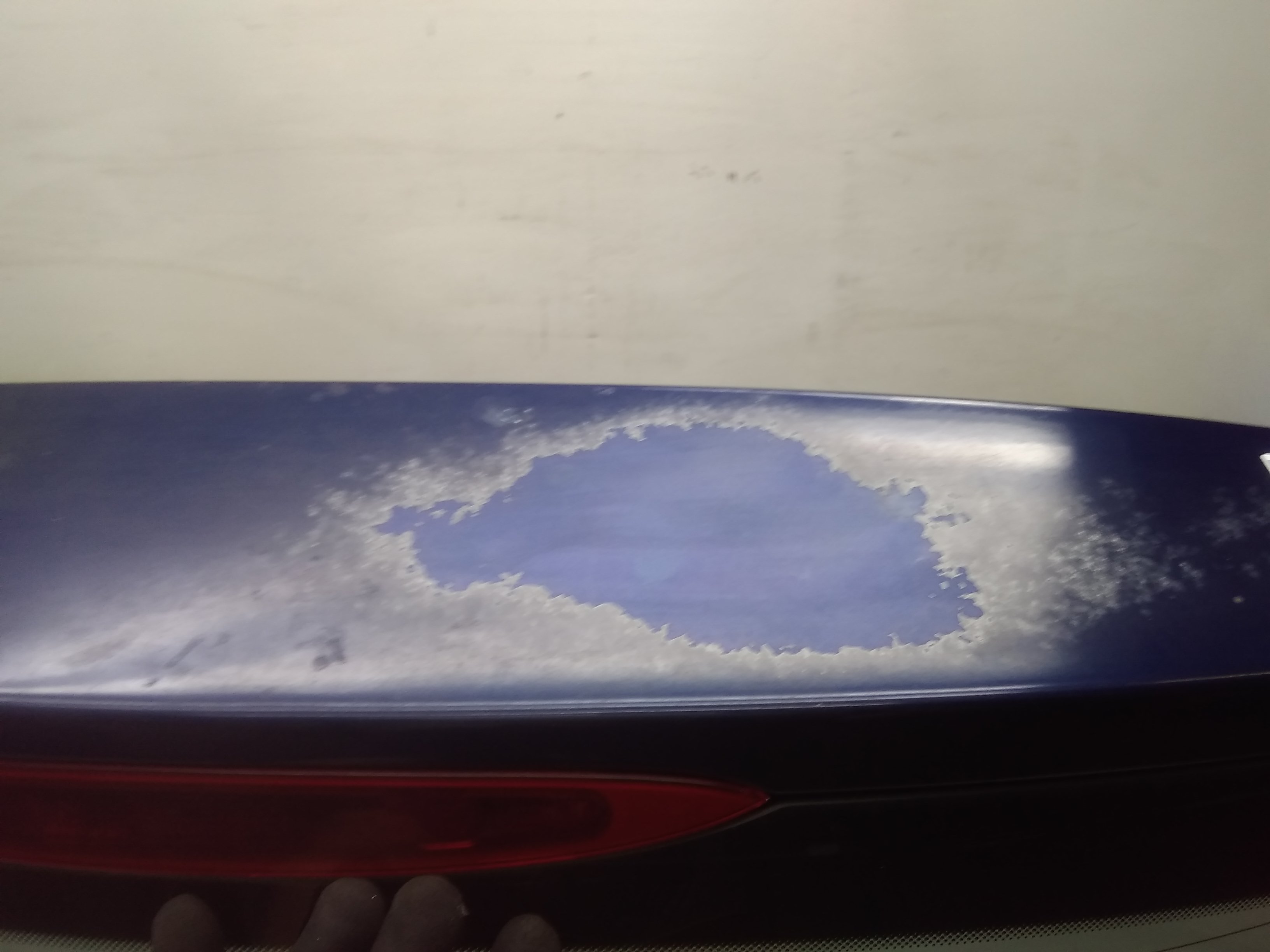 Renault Modus Bj.2005 Heckklappe mit Heckscheibe und Ladeklappe blaumet. TED44