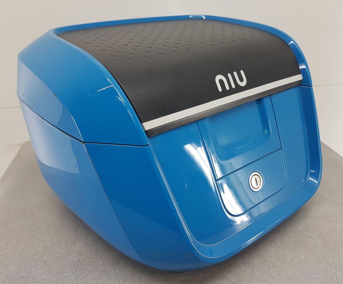 NIU MQi Series Elektroroller Topcase in blau Bj2021 Koffer inkl 1 Schlüssel