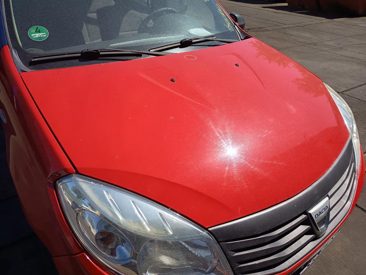 Dacia Sandero original Motorhaube 21D Feuerrot Baujahr 2009