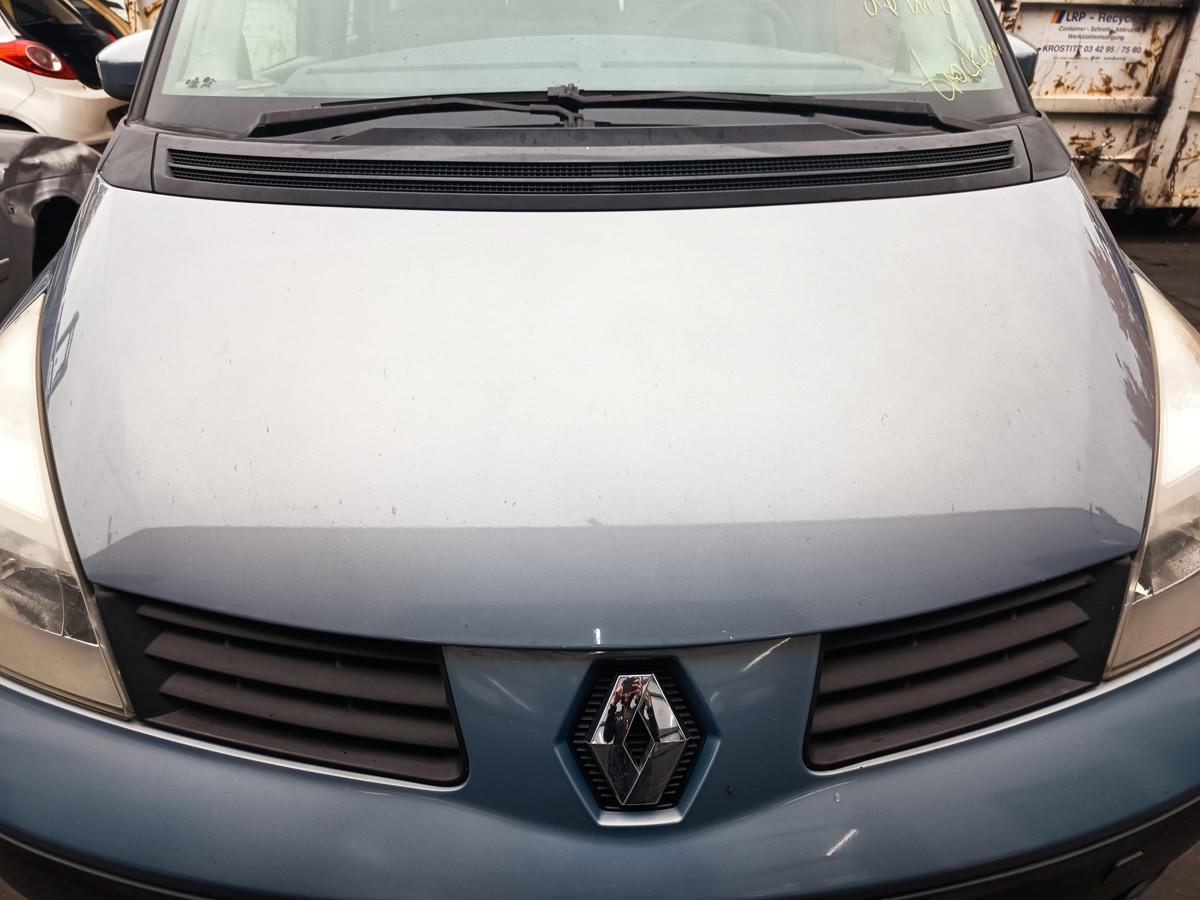 Renault Espace IV JK0/JK1 Bj 2003 original Motorhaube Deckel vorn Blue Ted47