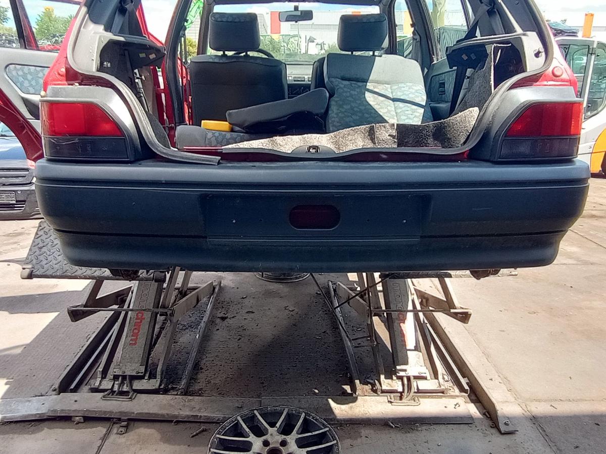 Renault Clio I original Stoßstange Stossfänger hinten unlackiert Bj 1993