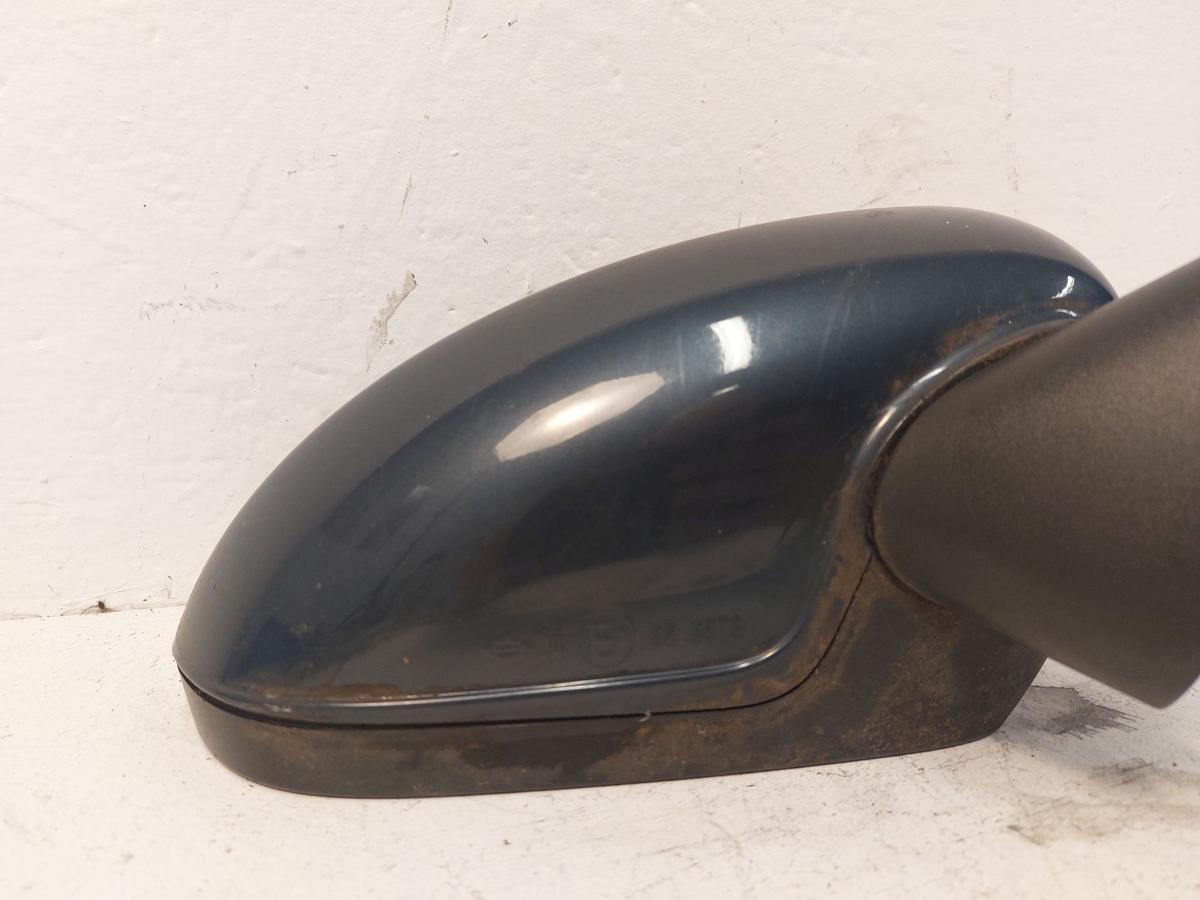 Opel Corsa D Aussenspiegel Spiegel Rückspiegel rechts elektr Z168 Metroblau Perl