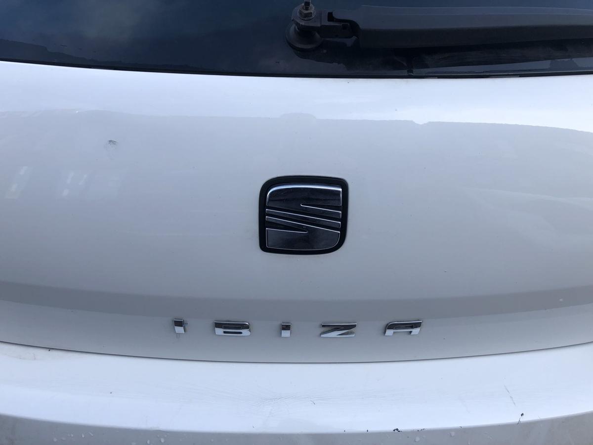 Seat Ibiza 6J Heckklappe mit Heckscheibe nur f&uuml;r 3 t&uuml;rer LB9A Candywei&szlig;