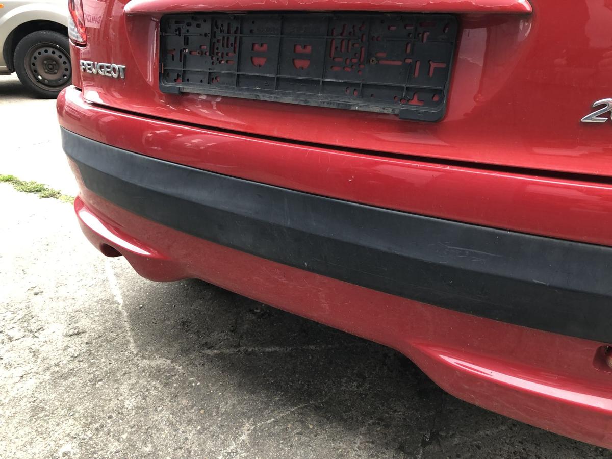 Peugeot 206+ Stoßfänger hinten Heckstoßstange KKN Rouge Aden Stoßstange 3trg