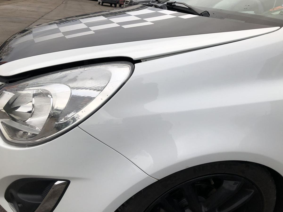 Opel Corsa D 06-14 Kotfl&uuml;gel links GFO Casablancaweiss Fender Radabdeckung