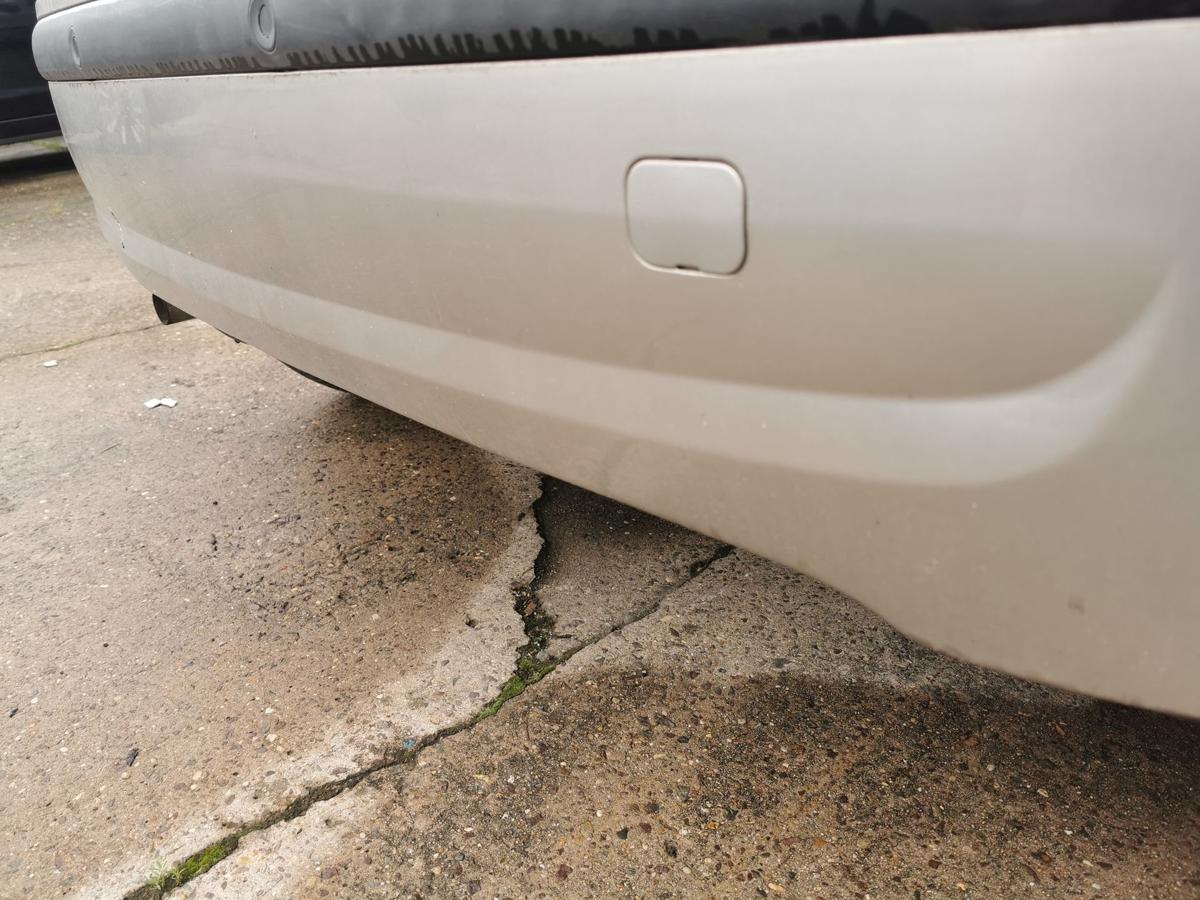 Fiat Panda 169 Stossstange Stossfänger Bumper hinten PDC 647 Grigio Steel Met