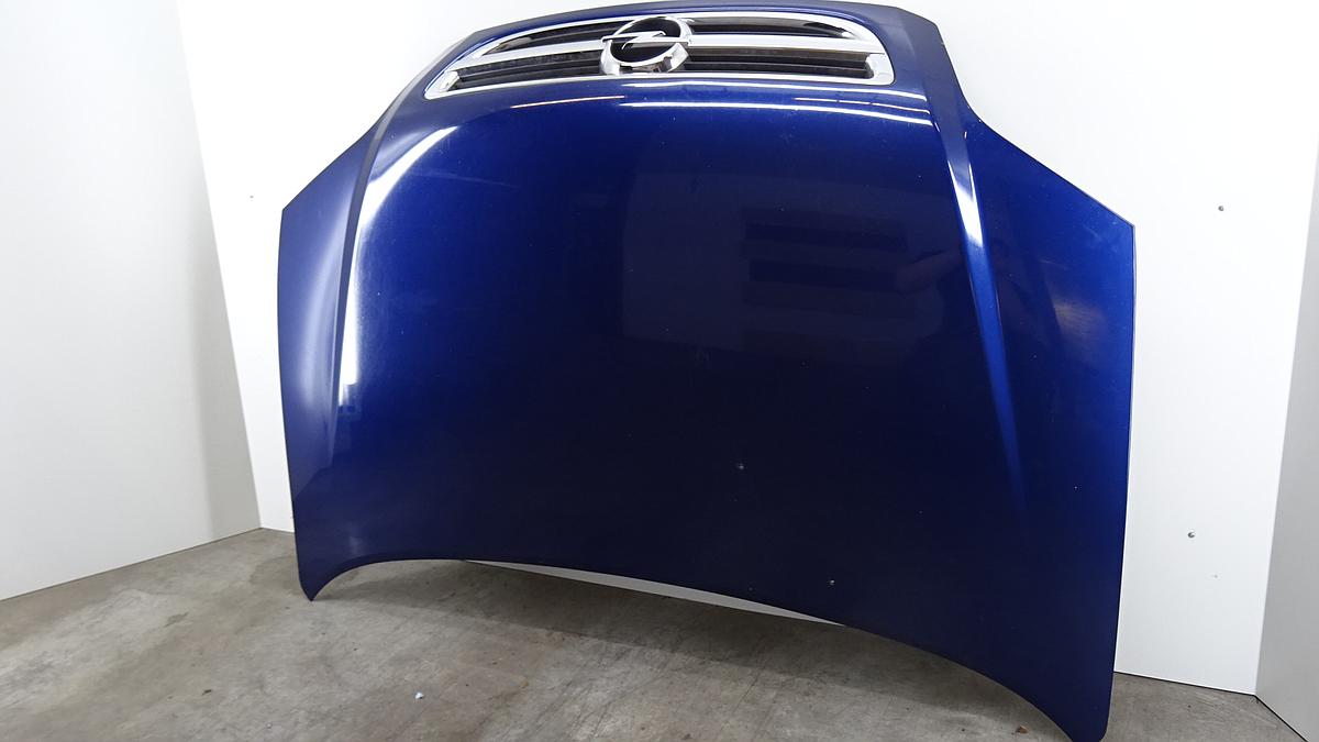 Opel Zafira A Bj2004 Motorhaube in blau inkl Grill Modell ab 2003