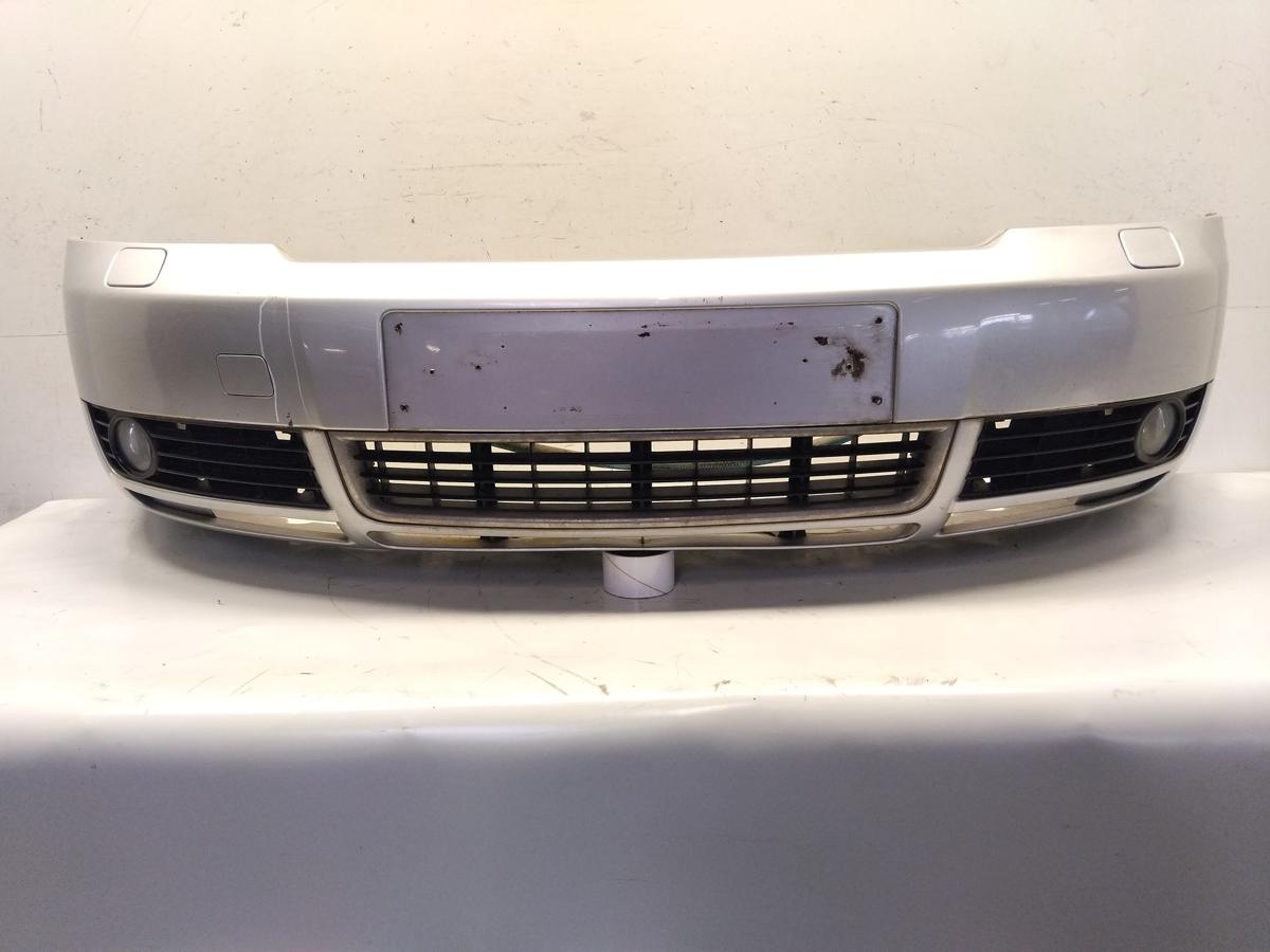 Audi A4 8E B6 orig Sto&szlig;f&auml;nger Sto&szlig;stange vorn mit SWRA BJ2003 LY7W lichtsilber