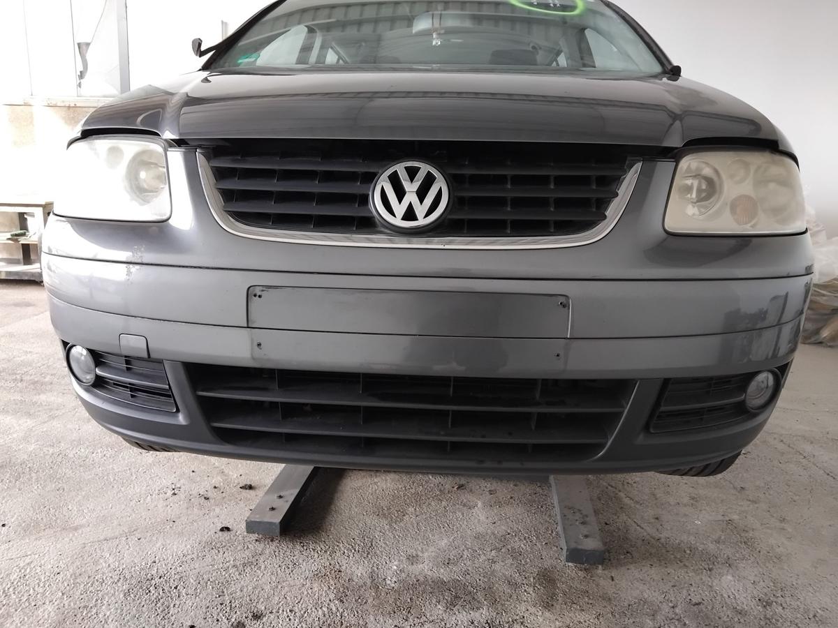 VW Touran 1T original Stoßstange Stossfänger vorn LD7X platinumgrey BJ2006