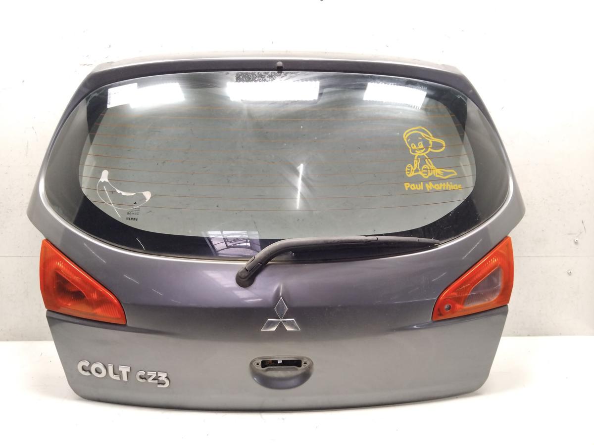 Mitsubishi Colt Z30 orig Heckklappe U63 Stahlgrau mit Heckscheibe 3t&uuml;rig BJ2005