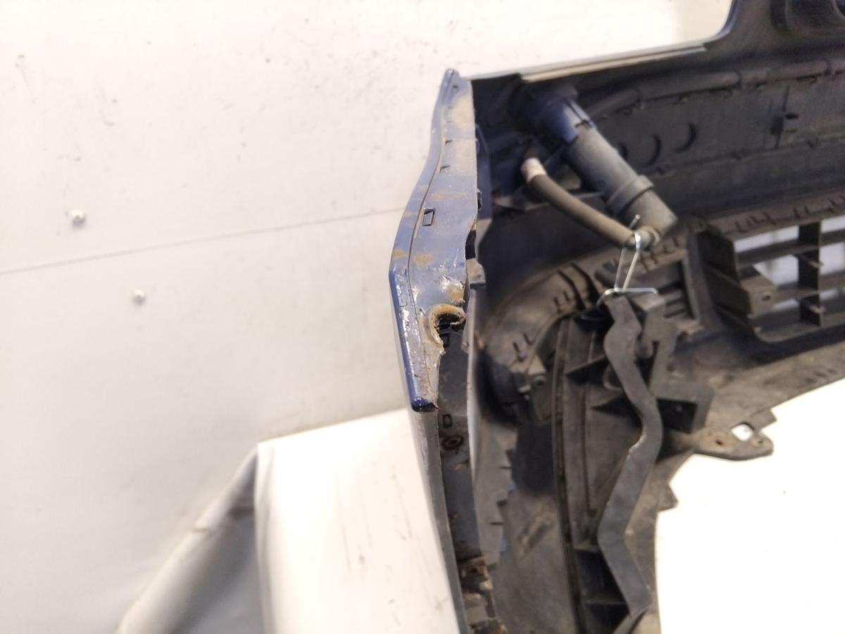 VW Touran 1T original Sto&szlig;stange Sto&szlig;f&auml;nger vorn mit SRA indienblau LL5M BJ2004