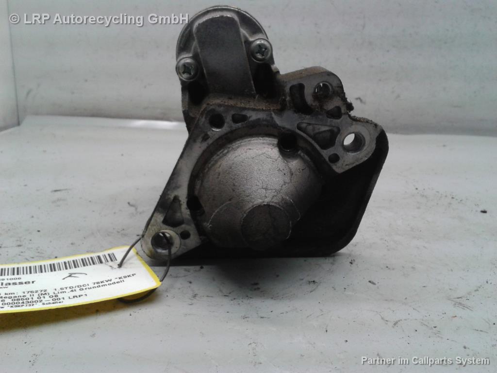 Renault Megane 2 Kombi BJ2006 original Anlasser Starter M000T87881 MITSUBISHI 1.5 78kw K9KP732 Schalter