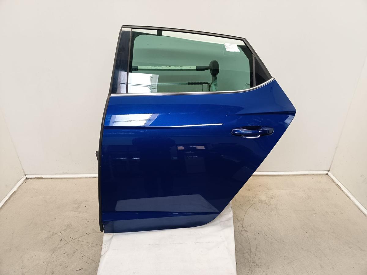 Seat Leon 5F orig Tür hinten links LW5L Mystery Blue Bj 2017
